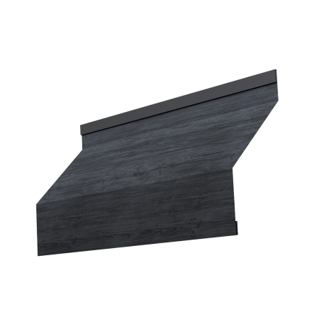 Ламель забора жалюзи Milan new 0,45 Print Premium с пленкой Grey Wood TwinColor