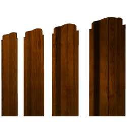 Штакетник П-образный В фигурный 0,4 Print Premium Golden Wood Intense FTC