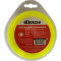 Леска для триммеров круглая DERZHI 2,4 15м 24015-05