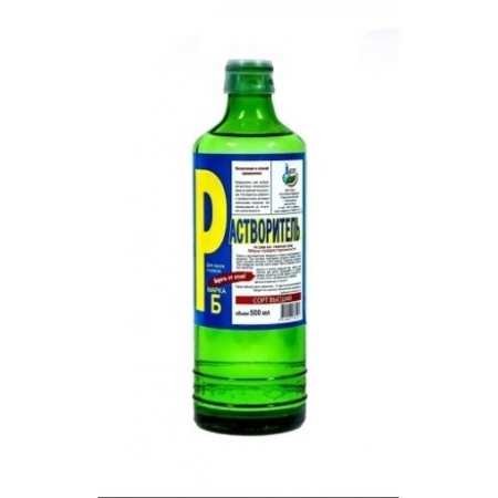 Растворитель - марки Б 0,5л.(Хим. продукт) 1/20