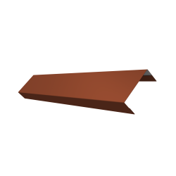 Ламель лицевая 50 забора жалюзи Texas 0,5 Satin с пленкой RAL 8004 терракота