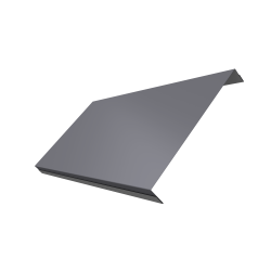 Ламель обратная 200 забора жалюзи Texas 0,45 PE с пленкой RAL 7004 сигнальный серый