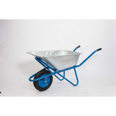 Тачка строительная 1 колесо 110 л 200кг синяя