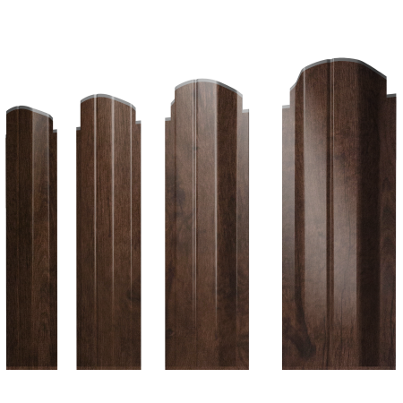 Штакетник П-образный А фигурный 0,45 Print-Double Elite Antique Wood