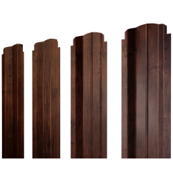 Штакетник П-образный B фигурный 0,45 Print-Double Premium Cherry Wood Fresh