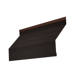 Ламель забора жалюзи Milan new 0,45 Print Elite с пленкой Coffee Wood TwinColor