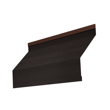 Ламель забора жалюзи Milan new 0,45 Print Elite с пленкой Coffee Wood TwinColor