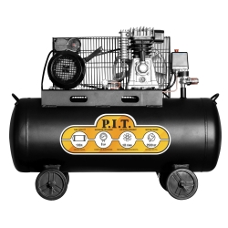 Компрессор P.I.T. РАС100-С (2,5кВт, 3,4 лс, 330 л/мин, 100л, 2цил, 2вых. евро)