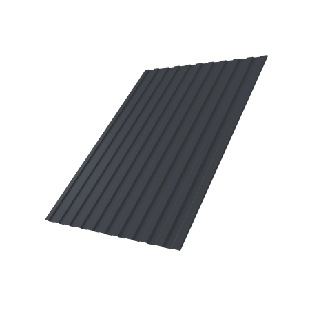 Профнастил С-8 6*1,2 RAL 7024 (мокрый асфальт) 0,4 мм