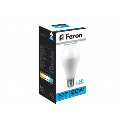 Лампа светодиодная FERON LB-98 (20W) 230V Е27 6400K A65 дневной