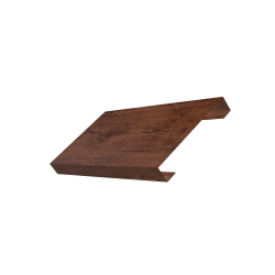 Ламель лицевая 125 забора жалюзи Texas 0,45 Print Premium с пленкой Cherry Wood Fresh TwinColor
