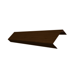 Ламель лицевая 50 забора жалюзи Texas 0,45 Print Elite с пленкой Choco Wood TwinColor
