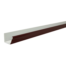 Желоб прямоугольный 3м Vortex 127мм RAL 8017 Matt