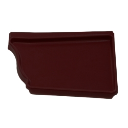 Заглушка желоба правая Vortex 127мм RAL 8017 Matt