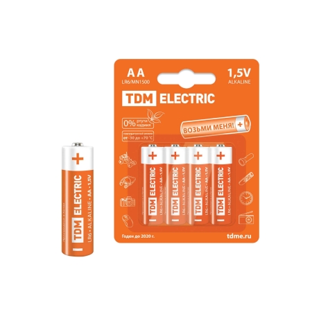 Батарейка LR6 AA  Alkaline 1.5 v BP-4