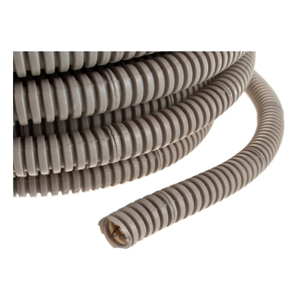 Труба гофр.ПBХ d 16 с зондом (100 м) легкая TDM серая