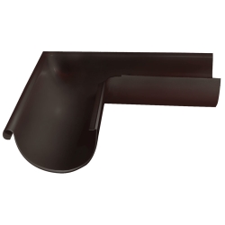 Угол желоба внешний 90гр Optima 125мм RAL 8017 Matt