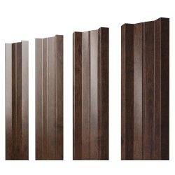 Штакетник М-образный А с прямым резом 0,45 Print Elite Cherry Wood TwinColor