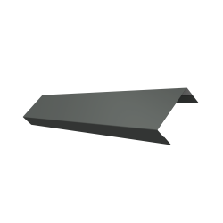 Ламель лицевая 50 забора жалюзи Texas 0,45 PE с пленкой RAL 7005 мышино-серый