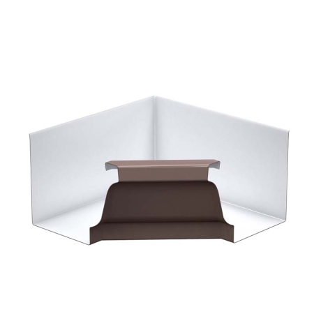 Угол желоба внутренний Профи - RAL 8017 Шоколад