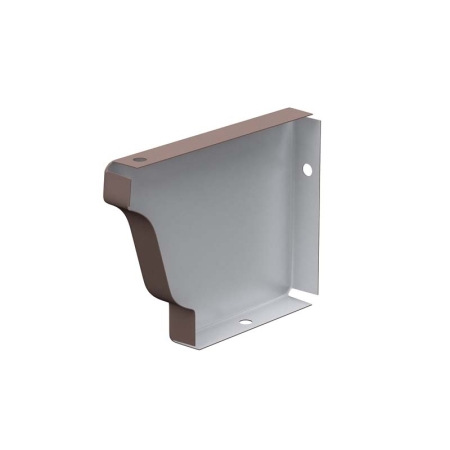 Заглушка желоба левая Профи - RAL 8017 Шоколад