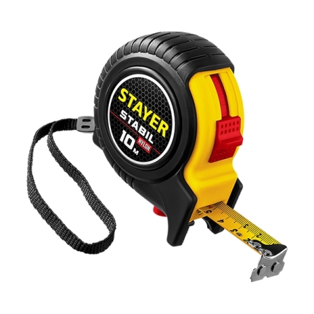 STAYER Рулетка MARS обрезиненный корпус, 10м/25мм