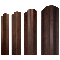 Штакетник М-образный B фигурный 0,45 Print Premium Cherry Wood Fresh TwinColor