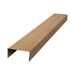 Ламель лицевая 125 забора жалюзи Texas стартовая/финишная для калиток и ворот 0,45 Honey Wood