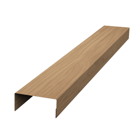 Ламель лицевая 125 забора жалюзи Texas стартовая/финишная для калиток и ворот 0,45 Honey Wood