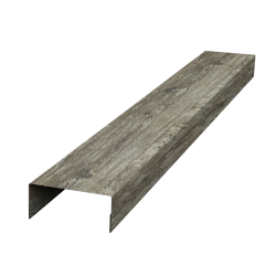 Ламель лицевая 125 забора жалюзи Texas стартовая/финишная для калиток и ворот 0,45 Nordic Wood