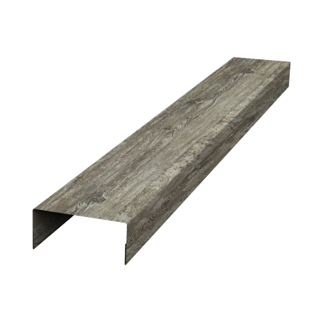 Ламель лицевая 125 забора жалюзи Texas стартовая/финишная для калиток и ворот 0,45 Nordic Wood