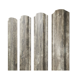 Штакетник Прямоугольный фигурный 0,45 Print Elite Nordic Wood TwinColor