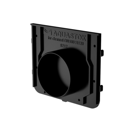 Заглушка торцевая пластиковая для DN100 H120-H180, класс нагрузки Е600 Aquastok