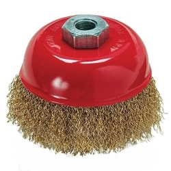 Щетка-крацовка плоск., круч. стал. пров.0,3мм д/шлифмашины 100мм/16мм