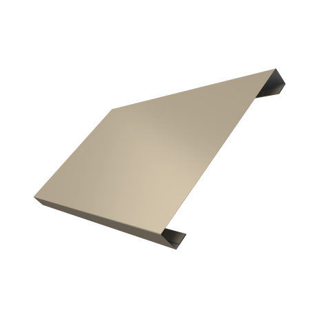 Ламель лицевая 200 забора жалюзи Texas 0,5 Satin с пленкой RAL 1015 светлая слоновая кость