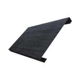 Ламель лицевая 200 забора жалюзи Texas 0,45 Print Premium с пленкой Grey Wood TwinColor
