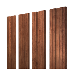 Штакетник Twin с прямым резом 0,45 Print Premium Rowan Wood Intense FTC