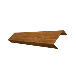 Ламель обратная 50 забора жалюзи Texas 0,45 Print Elite с пленкой Golden Wood