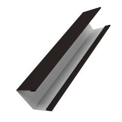 Крышка жалюзи Milan Slim 0,45 Drap TX RAL 9005 черный (2м)
