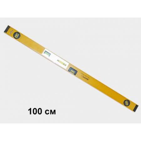 Уровень алюм. скелетный 3 глазка+линейка магнитный - 100см (3018810)