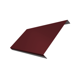 Ламель обратная 200 забора жалюзи Texas 0,45 PE с пленкой RAL 3005 красное вино