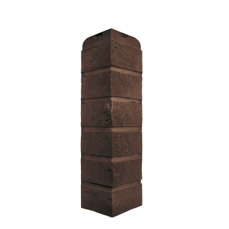 Наружный угол Альта-Профиль Кирпич Рижский Эко Коричневый 440*110*20