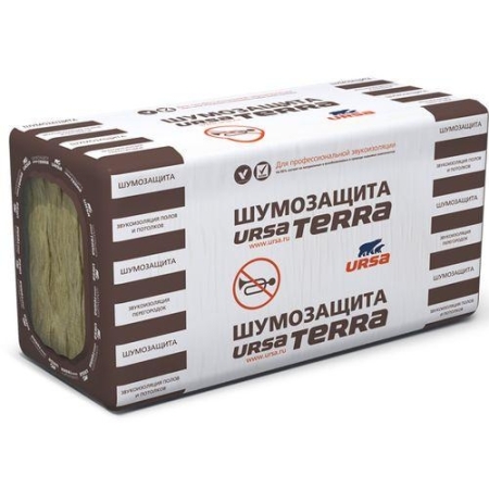 URSA TERRA плита (10) 1250*610*50 Шумозащита ((7,62м2;0,381м3/уп)40уп/пал)