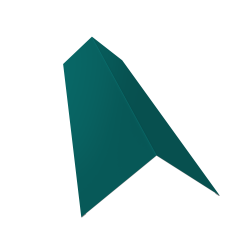 Конёк прямоугольный 2 м Ral 5021 (145х145) (Бирюзовый) 0,45 мм