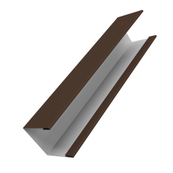 Крышка жалюзи Milan Slim 0,45 Drap RAL 8017 шоколад (2,5м)