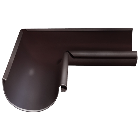 Угол желоба внутренний 90гр Optima 125мм RAL 8017 Matt