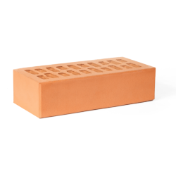 Кирпич гиперпресованный 1 НФ БЕЗ ФАСКИ 250*120*65 персик (270 шт/под)