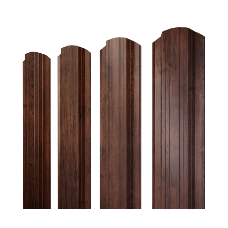 Штакетник Прямоугольный фигурный 0,45 Print-Double Premium Cherry Wood Fresh