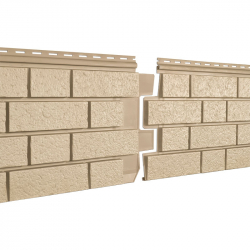 Сайдинг виниловый Stone-House S-Lock КЛИНКЕР песочный 0,292*1,95 15 шт./уп.