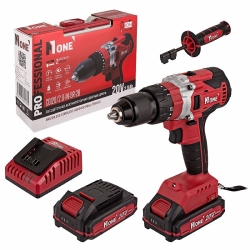 Акк.дрель бесщ.Number one CDI20/2.0-PRO-BR-2B набор 118пр (40Hm,20V/2,0Ah,2скор,2акк,З/У)